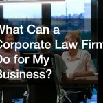 What Can a Corporate Law Firm Do for My Business?